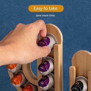 Soporte para cápsulas de café de bambú, Compatible con cápsulas de línea originales <span class=keywords><strong>Nespresso</strong></span>, 23 Uds., soporte creativo para cápsulas de Cactus <span class=keywords><strong>Nespresso</strong></span> - Product Image 4