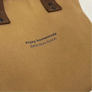 Túi tote nữ túi vải túi xách màu rắn Bento mẹ nhân viên văn phòng đi ra ngoài đi lại với thực phẩm Túi xách thời trang đơn giản - Product Image 4