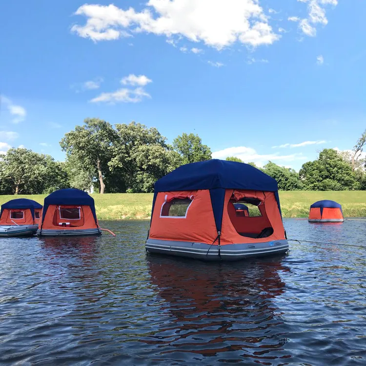 Новая надувная водяная палатка из ПВХ, Плавающая водяная палатка, лодочная палатка, водяная мелкая Пляжная палатка, Открытый Кемпинг
