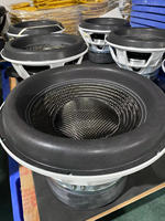 18125-008 Subwoofer de voiture en fibre de carbone de 18 pouces, double bobine, 5000W RMS, 28Hz, contour en mousse, système audio puissant, subwoofers à bobine de 5 pouces