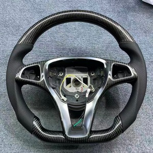 Volant de direction en fibre de carbone personnalisé, accessoires de voiture pour <span class=keywords><strong>Mercedes</strong></span> Benz W204 W205 AMG W212 W213 E63 W447 W463 - Product Image 4