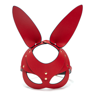 Masque de tête de lapin Rogue noir à longues oreilles, accessoire de performance, accessoire de costume unisexe pour adulte - Product Image 3