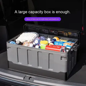 Caja de almacenamiento moderna para el hogar y exteriores, organizador plegable en maletero de coche, Material PP para acampar - Product Image 2