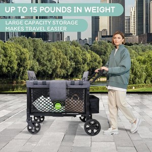 Stroller Mesh Bag Black Elastic Storage <b>Net</b> For Baby Stroller Multipurpose Hanging Organizing Accessory - Product Image 4