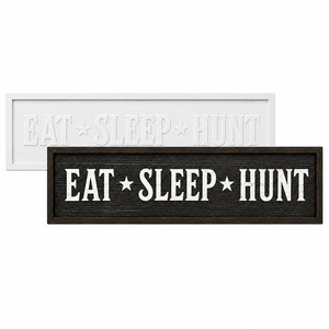 ป้ายโลหะวินเทจ Eat Sleep Hunt สำหรับตกแต่งบ้านล่าสัตว์ ห้องชายลี้ หรือตกแต่งผนังสไตล์โอลด์แฟชั่น - Product Image 4