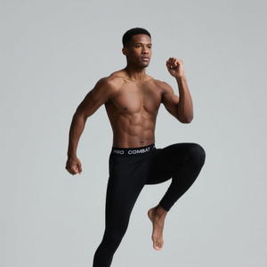 Pantalones de exterior para hombre de secado rápido con logotipo personalizado, pantalones deportivos ajustados transpirables, mallas para correr y hacer ejercicio - Product Image 1