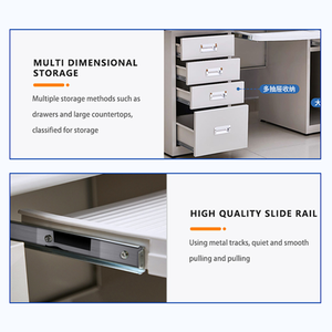 Scrivania Medica Moderna Professionale Grigio Chiaro Regolabile in Altezza - Scrivania in Metallo per Clinica, Ospedale, Studio Medico, Scuola, Ufficio Domestico - Product Image 5