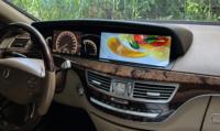 Lecteur audio stéréo multimédia automobile de haute qualité avec écran tactile double de 12,3 pouces pour Mercedes Benz Classe S 2005-2013