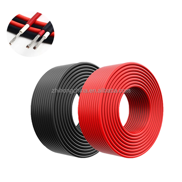 Wholesale Solar Battery Cable H1Z2Z2-K 1x6mm2 DC 1500V XLPE Insulation 4mm2 10mm2 6mm PV Cable