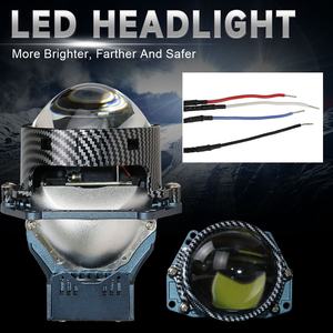 Faro Delantero de Motocicleta de Alta Calidad, Lente Bi-Proyector de 3 Pulgadas, 70W, 3800LM, Luz Alta/Baja LED H4, 6000K, 12V, Universal - Product Image 4