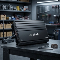 Amplificateur de voiture 4 canaux PISTOL 45.1 3000W Classe AB 7W x 4 RMS 4 Ohms, amplificateur de puissance audio pour système audio de véhicule