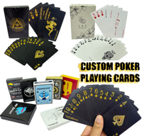 Impression de logo personnalisé Impression de logo personnalisé Cartes de poker personnalisées Cartes de jeu de poker pour adultes