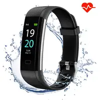 2021 Amazon IP68 Impermeabile Braccialetto Intelligente monitor di frequenza cardiaca contapassi braccialetto GPS Inseguitore di Fitness Salute Sport Watch