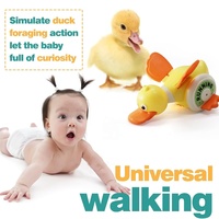 Jouet éducatif pour bébé rampant, canard jaune en plastique, jouet robot musical lumineux qui danse et marche, apprentissage STEM pour tout-petits