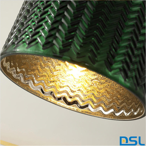 Luci a sospensione a LED moderne per soggiorno camera da letto cucina sala da pranzo illuminazione casa vetro verde scuro lampade a sospensione - Product Image 2