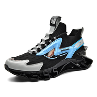 Chaussures de sport pour hommes, grande taille, à lacets, en mesh synthétique, antidérapantes, légères et amortissantes