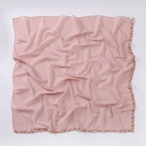 Pañuelo Hijab de Diseñador al por Mayor, Pañuelo Cuadrado Liso para Mujer Musulmana, Pañuelo Musulmán de Verano para Mujer, Velo, Vestido, Chal Indonesio, Tudung - Product Image 6