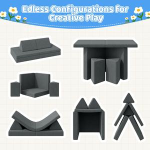 Sofá Modular Simple Cube de Una Plaza, Tapizado en Tela de Alta Gama para Sala de Estar, Relleno de Esponja, Patas de Plástico, Respaldo Acolchado, Brazos Cuadrados - Product Image 3