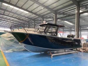 Barco de Pesca de Aluminio para Alta <span class=keywords><strong>Mar</strong></span> con Cabina Central y Pasarela, Embarcación Rápida de Aluminio Soldado de 7.5 Metros, Yate de 25 Pies con Pasarela - Product Image 5