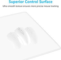 Tapis de souris à sublimation 3 mm, grand tapis de souris, tapis de souris vierge à sublimation avec bord cousu, tapis de souris blanc 30x60 cm