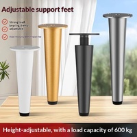 Pieds de meubles réglables épaissis, pieds de meubles en métal, pieds de canapé, adaptés aux armoires, canapés, salles de bain, supports