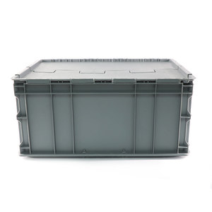 ZNTB008 بالجملة حجم مختلف تخزين دوران حمل قفص صناديق بلاستيكية Coantainer مع أغطية - Product Image 5