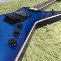 Dimebag Darrell Blue Washburn Electric Guitar Maple Back/Sides Rosewood Fingerboard Binding 6-String Glossy Finish Fast Shipping