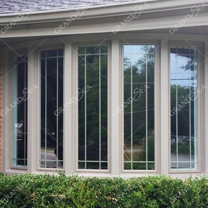 Fenêtres modernes de luxe en aluminium et PVC, double vitrage, pour balcon, style <span class=keywords><strong>baie</strong></span>, grandes fenêtres à battants pour la maison - Product Image 6