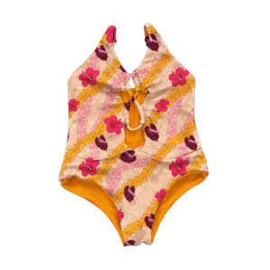 Costumi da bagno reversibili per bambine, stampa hawaiana, con spalline regolabili, bikini sexy con fori, molto venduti per l'estate. - Product Image 4