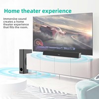 Barre de son pour téléviseur, haut-parleur sans fil, home cinéma 5.1 canaux, caisson de basses de 6,5 pouces, 120 W haute puissance pour l'audio