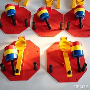 Nouvel équipement de <span class=keywords><strong>jeu</strong></span> d'intérieur en bois pour le team building : Catapulte à sacs de sable banane, piscine à balles, <span class=keywords><strong>jeu</strong></span> souple et défis d'équipe pour marché nocturne. - Product Image 3
