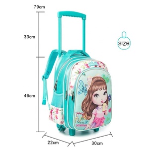 Mochila Escolar con Ruedas para Niños, Linda y Moderna, con Carro para Libros, para Niñas - Product Image 6