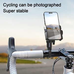 ที่วางโทรศัพท์มือถือแบบยืดหยุ่นปรับระดับได้สำหรับจักรยานเสือหมอบและจักรยานเสือภูเขา ป้องกันการสั่นสะเทือน ใช้สำหรับนำทางได้ - Product Image 1