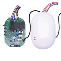 Contrôleur intelligent YET863WTR Smart Life & TUYA App, commande vocale Alexa pour ouvre-porte à enroulement tubulaire, moteur tubulaire AC 100V-240V 433mhz