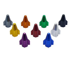 Tapa de Válvula con Forma de Cohete Pequeño, Aleación de Aluminio S16 22mm, Universal, Estándar Americano, Multicolor - Product Image 1