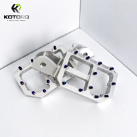 Repose-pieds CNC KOTORQ Burned Blue Pin Design pour YOZMA IN10, pièces de mise à niveau pour motocross électrique, pièces de mise à niveau pour E-Moto