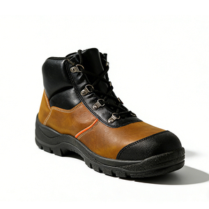 Scarpe da Lavoro Industriali Impermeabili con Punta in Acciaio, Stivali di Sicurezza Antiscivolo, Tomaia in Pelle PU, Fodera in Rete, Antiurto, per Uso in Fabbrica - Product Image 2