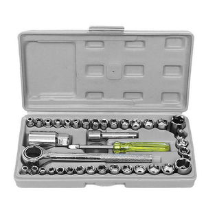 Hot Bán Durablecar Sửa Chữa <span class=keywords><strong>Kit</strong></span> <span class=keywords><strong>40Pcs</strong></span> 3/8*21Mm Spark Tay Áo Ratchet Ổ Đĩa Công Cụ Ổ Cắm Cờ Lê Bộ - Product Image 2