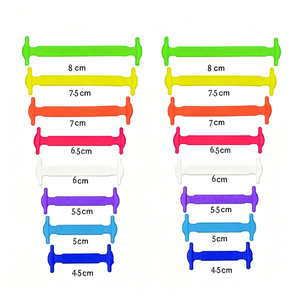 Lacets plats en silicone sans nœud, adieu les lacets à nouer, lacets élastiques pour adultes et enfants, lacets imperméables en caoutchouc sans nœud pour baskets - Product Image 5
