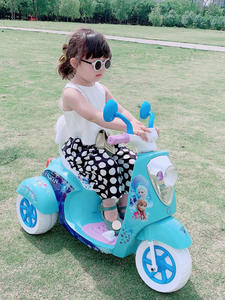 <span class=keywords><strong>Moto</strong></span> et tricycle électriques pour enfants Frozen, <span class=keywords><strong>en</strong></span> plastique, unisexe, 2-6 ans, voiture jouet à batterie rechargeable - Product Image 2