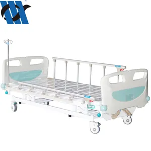 YC-T2611L(I) yüksek kaliteli kalın tüp tıbbi yatak manuel İki krank hasta yatağı hastane manuel hasta yatağı