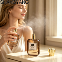 Nouvelle Bouteille de Parfum Vide Élégante de Luxe 50ML à Fond Épais avec Pompe à Sertir, Flacon de Parfum de Luxe pour Atomiseur Cosmétique