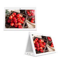 Tableta de doble pantalla Monitor táctil Android de 10 pulgadas Quiosco de mesa Reproductor de publicidad Wifi