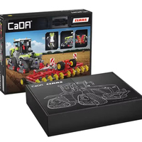 Cada C65012 MOC City 1:32 5000 Crawler Tractor Rakitan Truk Model Pajangan Kit Hadiah untuk Dewasa 1336pcs Set Blok Bangunan