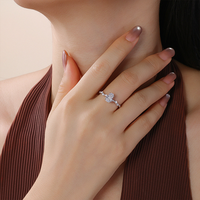 Anillo de compromiso de moissanita con corte ataúd, plata S925, diseño con piedras laterales engastadas en pavé, certificado GRA, joyería fina