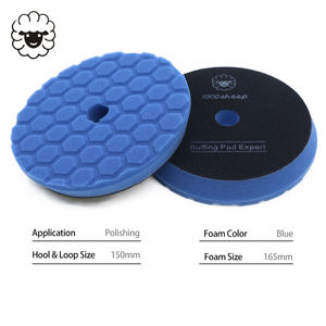 Almohadilla de pulido rotativa de Espuma Azul de 6 pulgadas lista para enviar pulidora de carrocería de coche OEM personalizable - Product Image 5