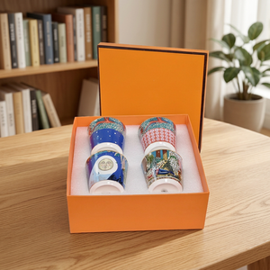 Creative Personalized Illustration Style Contemporary Design Business Gifts Ceramic Coffee <b>Mug</b> Set Exquisite Bone China Gift <b>Box</b> - Product Image 3