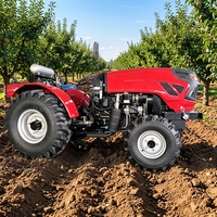 Tracteur de Verger Automatique 30-50 CV à Roues Étroites, Mini 4x4 avec Moteur et Boîte de Vitesses pour Serres, Labour Rotatif et Désherbage