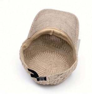 Gorro de Béisbol de Jacquard Cálido para Mujer, Otoño Invierno, Casual, Grueso, de Moda, Color Sólido, Tejido - Product Image 6