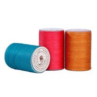 Produsen Benang Lilin Bulat Grosir 0.45mm 80 Meter Benang Jahit Poliester Kekuatan Tinggi untuk Barang Kulit Buatan Tangan